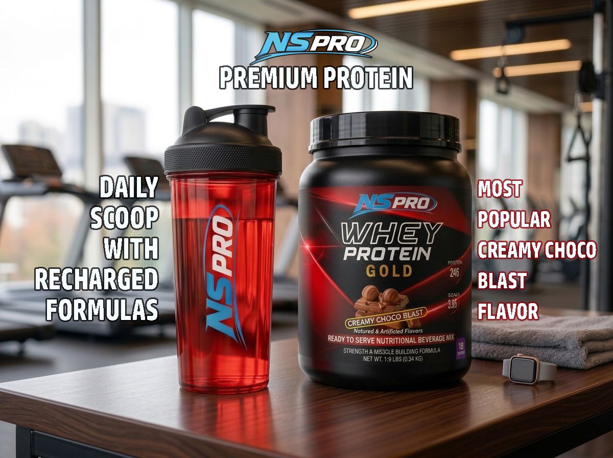 NSPRO WHEY PROTEIN GOLD | 24g Protein | 1.19 LBS – CREAMY CHOCO BLAST FLAVOR view 7